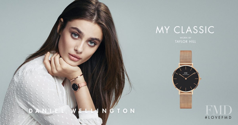 Taylor Hill featured in  the Daniel Wellington advertisement for Spring/Summer 2018