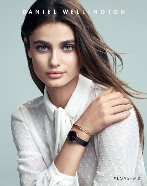 Taylor Hill featured in  the Daniel Wellington advertisement for Spring/Summer 2018