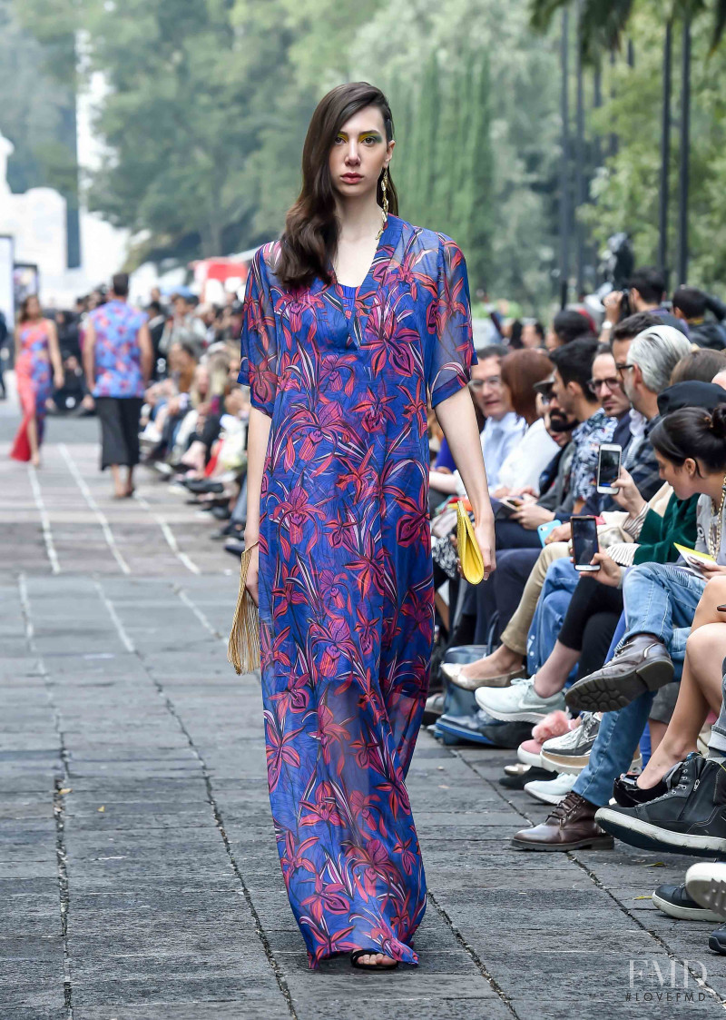 Cristina Torres featured in  the Pineda Covalin fashion show for Spring/Summer 2019