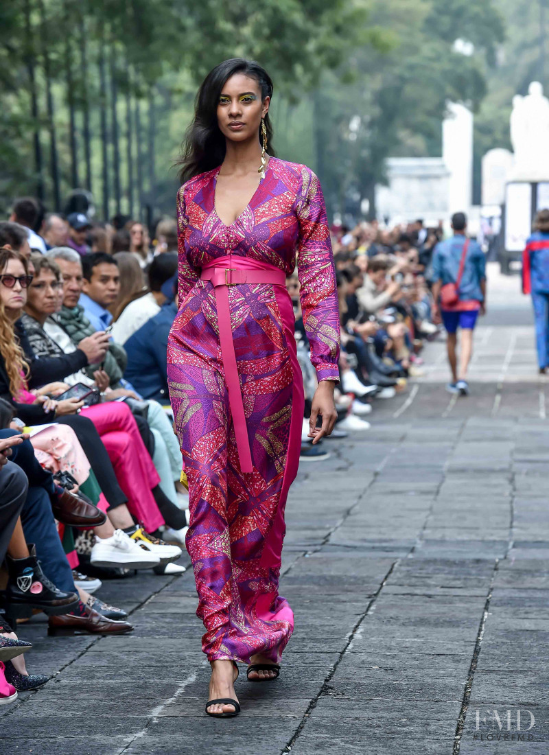 Julia Rodriguez featured in  the Pineda Covalin fashion show for Spring/Summer 2019