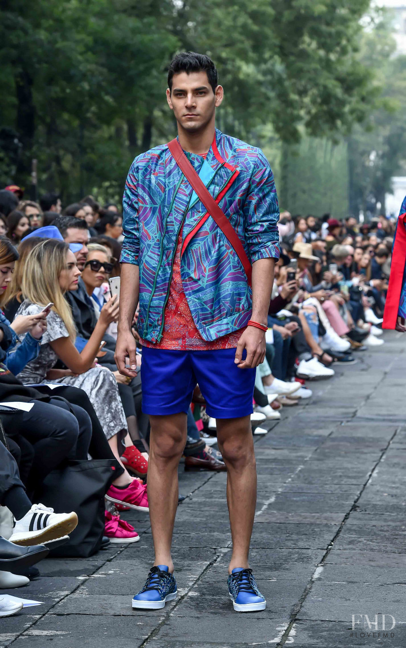 Rafael Sanchez featured in  the Pineda Covalin fashion show for Spring/Summer 2019