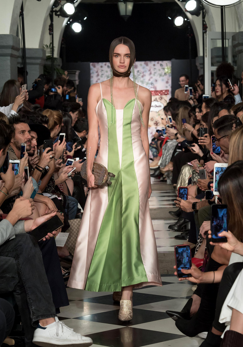 Karla Laviada featured in  the Alexia Ulibarri fashion show for Spring/Summer 2019