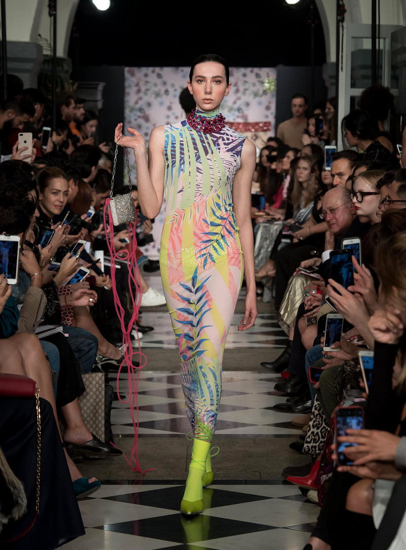 Cristina Torres featured in  the Alexia Ulibarri fashion show for Spring/Summer 2019