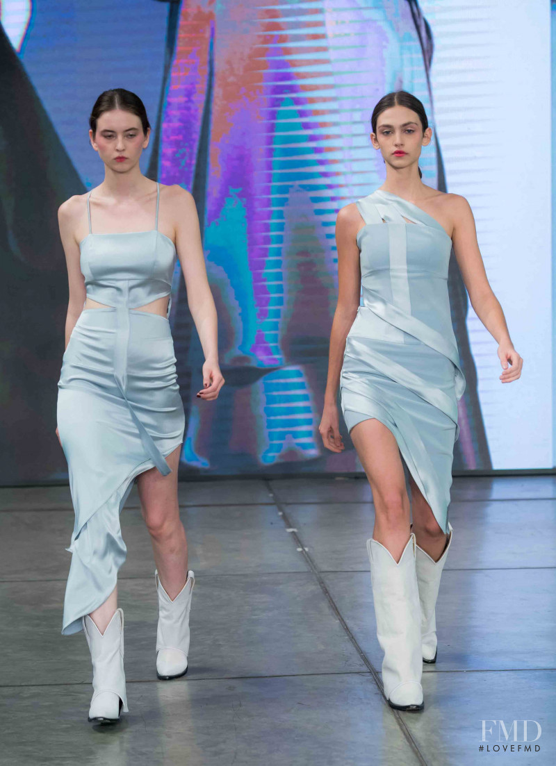 Krini Hernandez featured in  the Lorena Saravia fashion show for Spring/Summer 2019