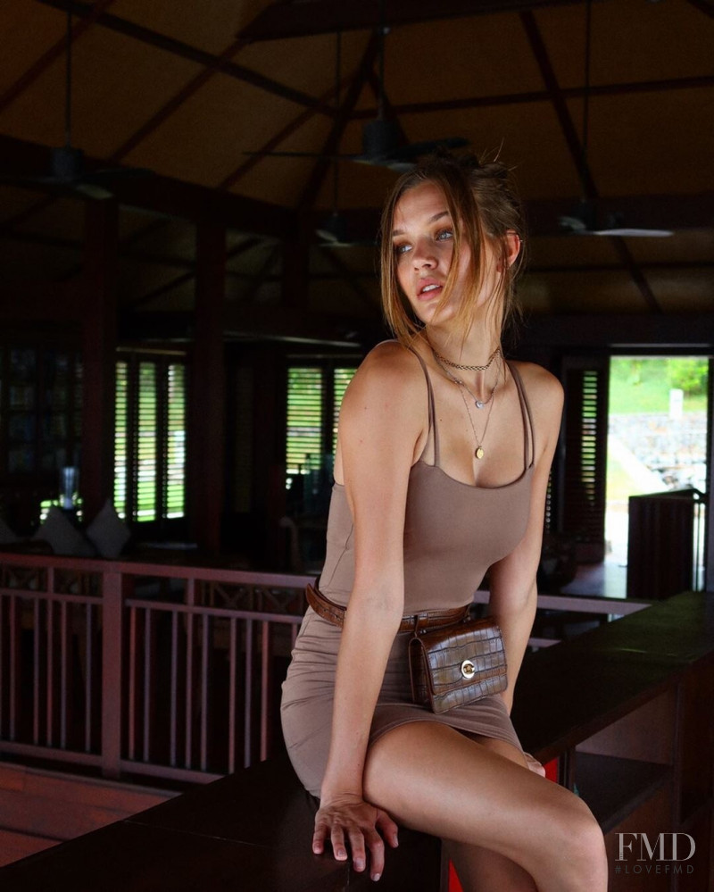 Josephine Skriver featured in  the REVOLVE catalogue for Spring/Summer 2020