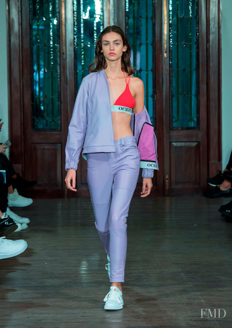 Krini Hernandez featured in  the Ocelote fashion show for Spring/Summer 2019