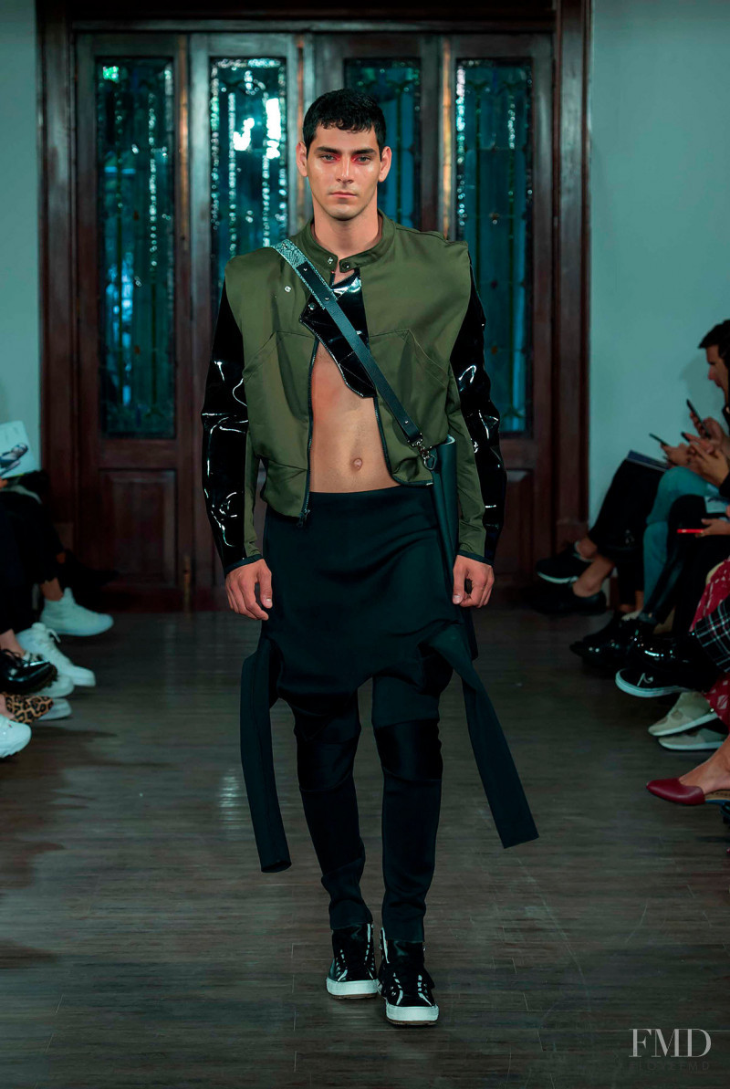 Rafael Sanchez featured in  the MANOV fashion show for Spring/Summer 2019