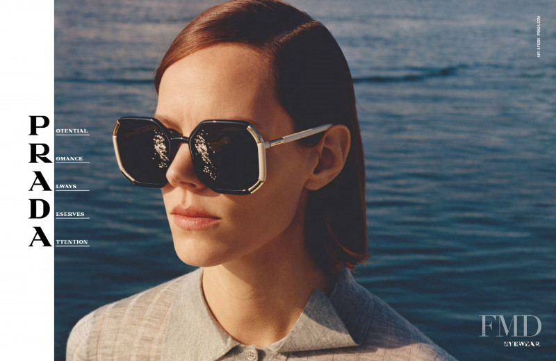 Freja Beha Erichsen featured in  the Prada Eyewear advertisement for Spring/Summer 2020