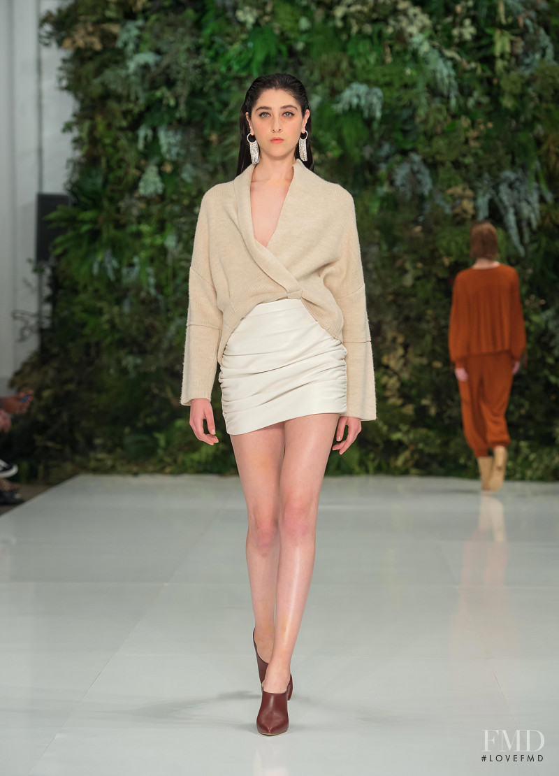 Anel Rodriguez featured in  the Julio Julio by Francisco Cancino fashion show for Spring/Summer 2019