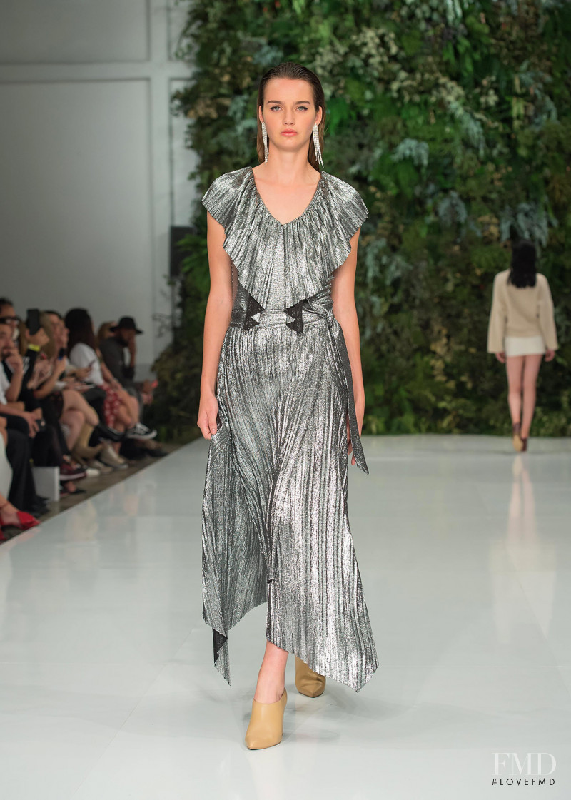 Karla Laviada featured in  the Julio Julio by Francisco Cancino fashion show for Spring/Summer 2019
