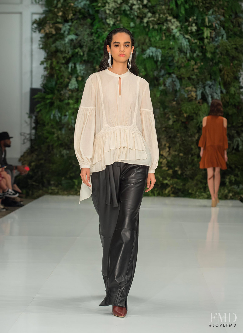 Isis Jimenez featured in  the Julio Julio by Francisco Cancino fashion show for Spring/Summer 2019