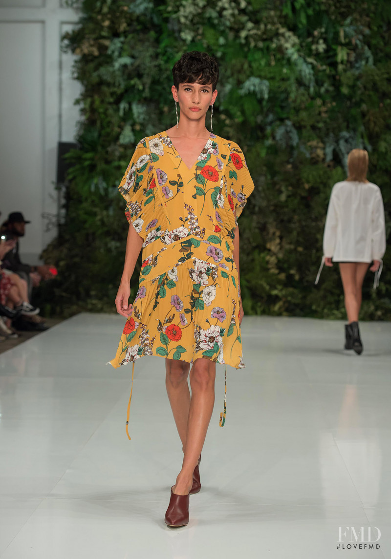 Sofia Torres featured in  the Julio Julio by Francisco Cancino fashion show for Spring/Summer 2019