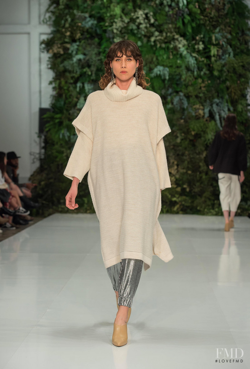 Daniella Valdez featured in  the Julio Julio by Francisco Cancino fashion show for Spring/Summer 2019
