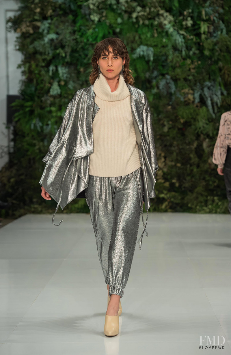 Daniella Valdez featured in  the Julio Julio by Francisco Cancino fashion show for Spring/Summer 2019