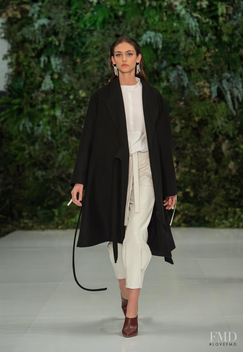 Krini Hernandez featured in  the Julio Julio by Francisco Cancino fashion show for Spring/Summer 2019