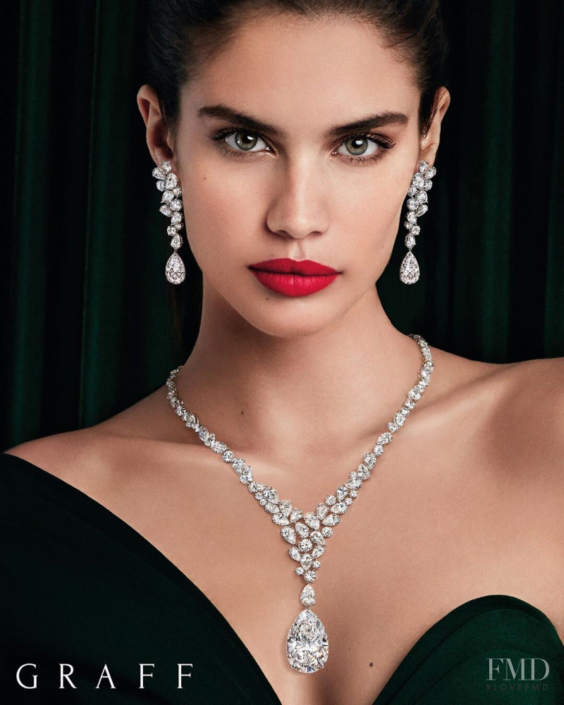 Sara Sampaio featured in  the Graff Diamonds advertisement for Spring/Summer 2020