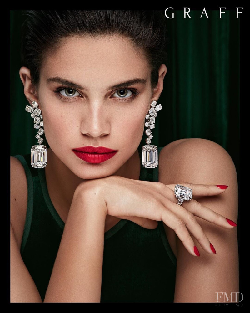 Sara Sampaio featured in  the Graff Diamonds advertisement for Spring/Summer 2020