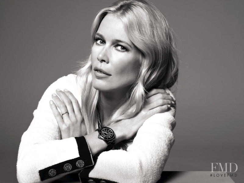 Claudia Schiffer featured in  the Chanel Watches advertisement for Spring/Summer 2020