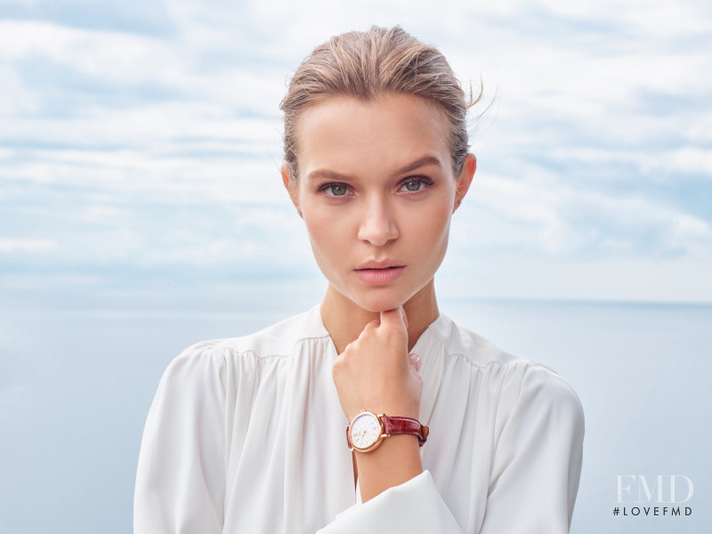 Josephine Skriver featured in  the IWC advertisement for Autumn/Winter 2019