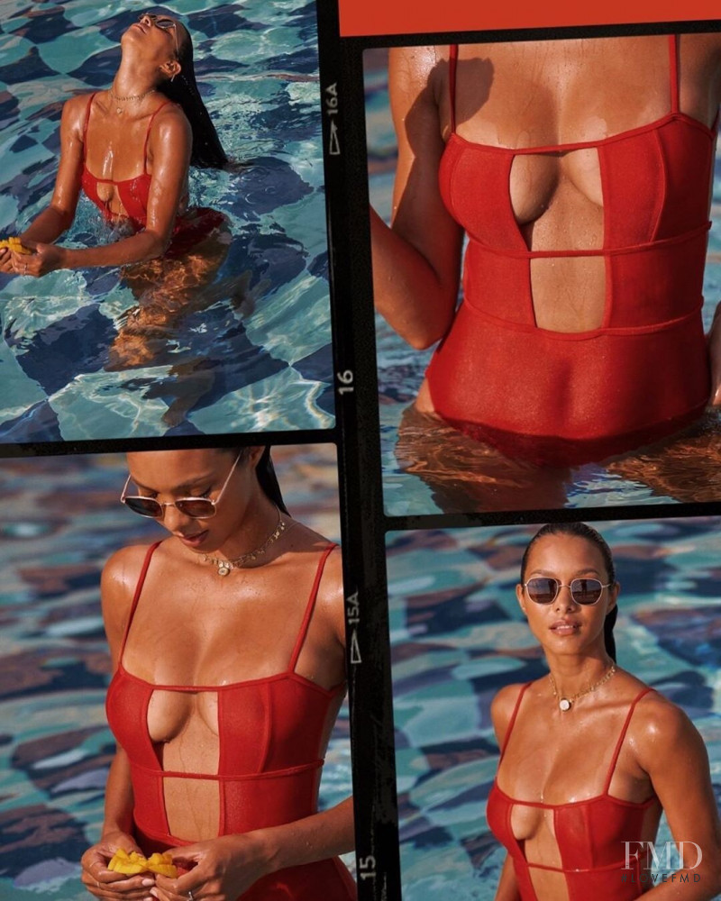 Lais Ribeiro featured in  the REVOLVE lookbook for Summer 2019