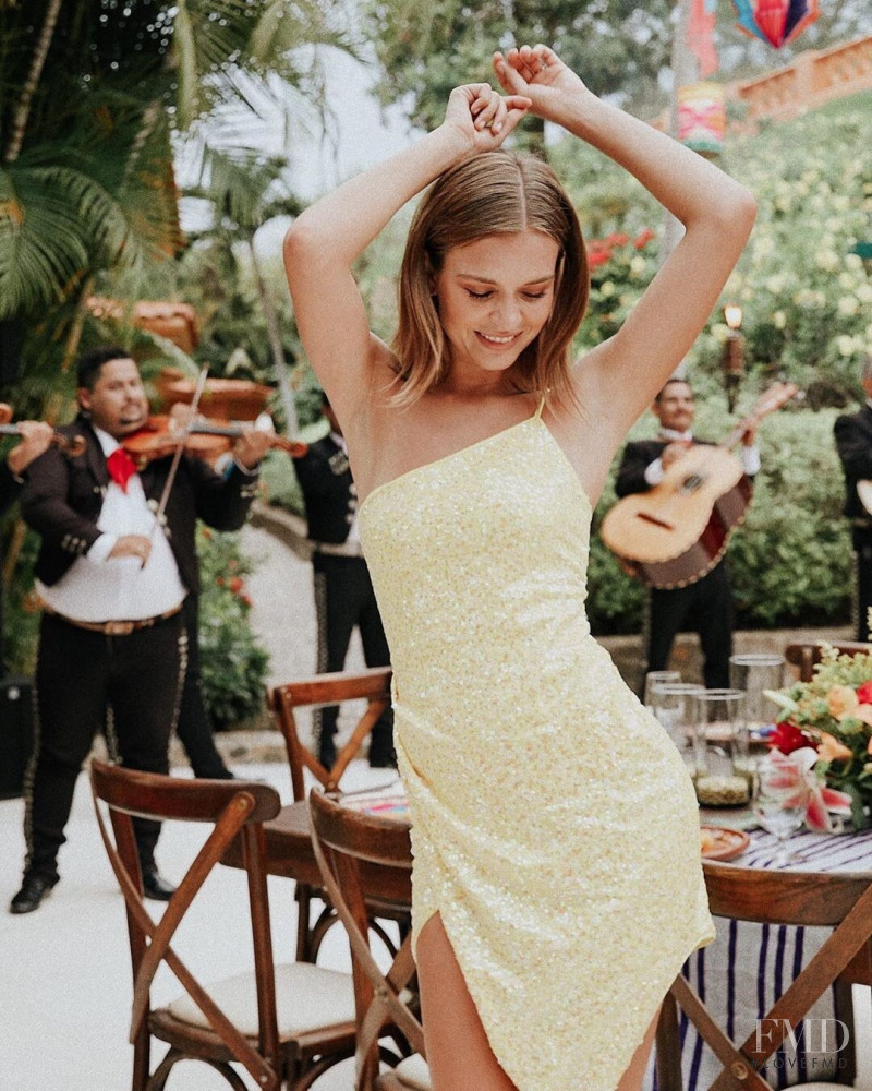 Josephine Skriver featured in  the REVOLVE lookbook for Summer 2019