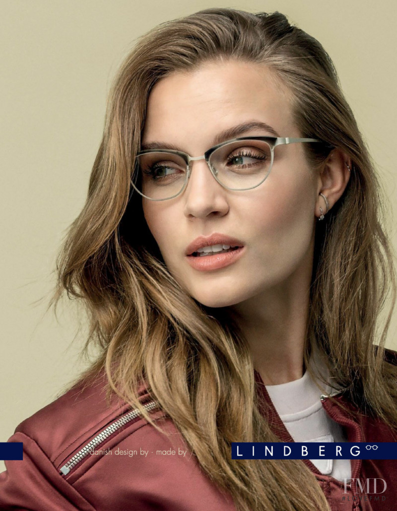 Josephine Skriver featured in  the Lindberg Eyewear advertisement for Spring/Summer 2019