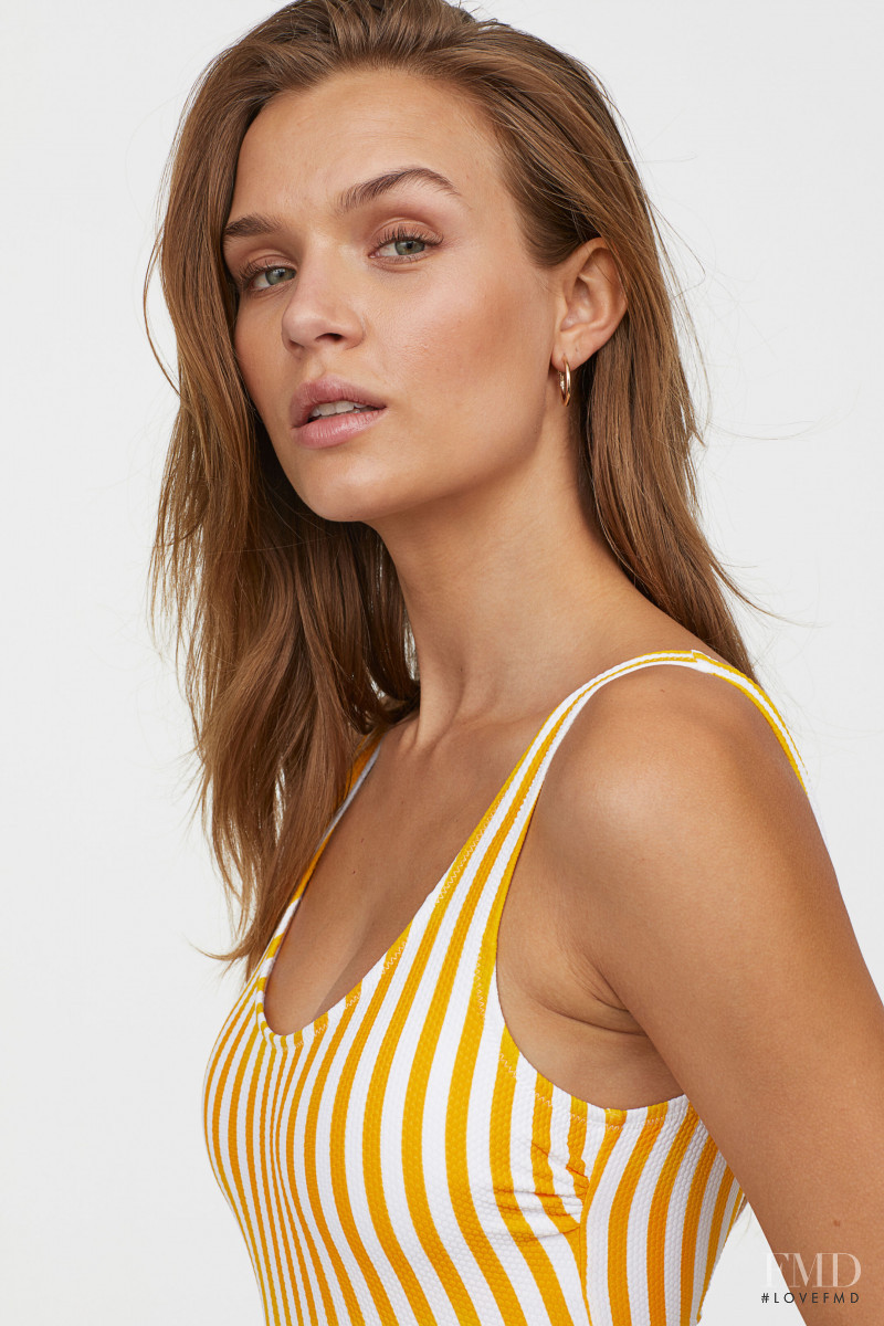 Josephine Skriver featured in  the H&M Swimwear catalogue for Spring/Summer 2019