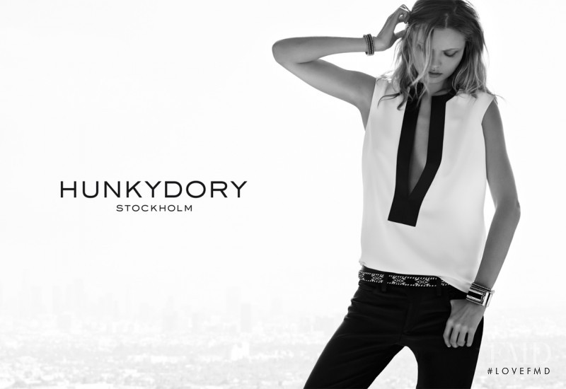 Magdalena Frackowiak featured in  the Hunkydory advertisement for Spring/Summer 2014