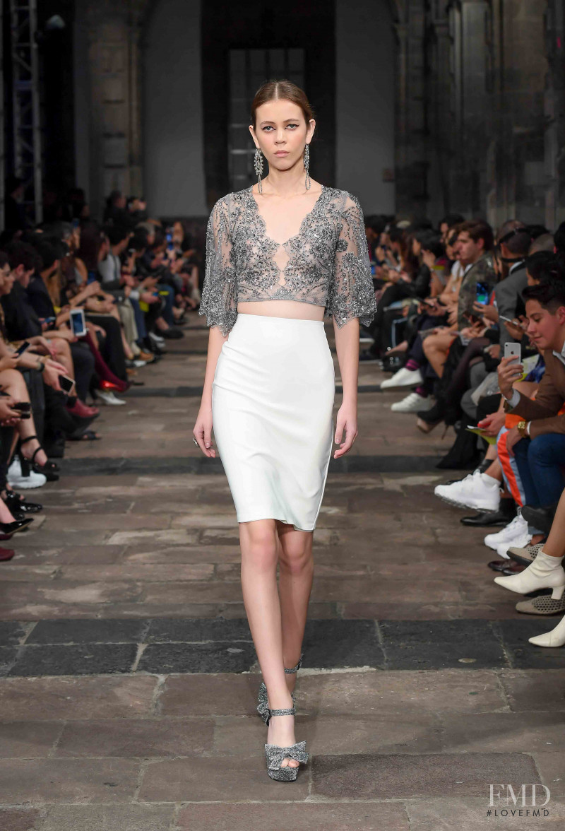 Sarah Cano featured in  the Azulay fashion show for Spring/Summer 2019