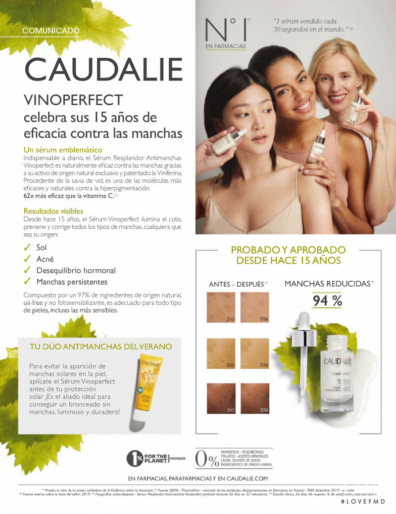 Caudalie advertisement for Spring/Summer 2020