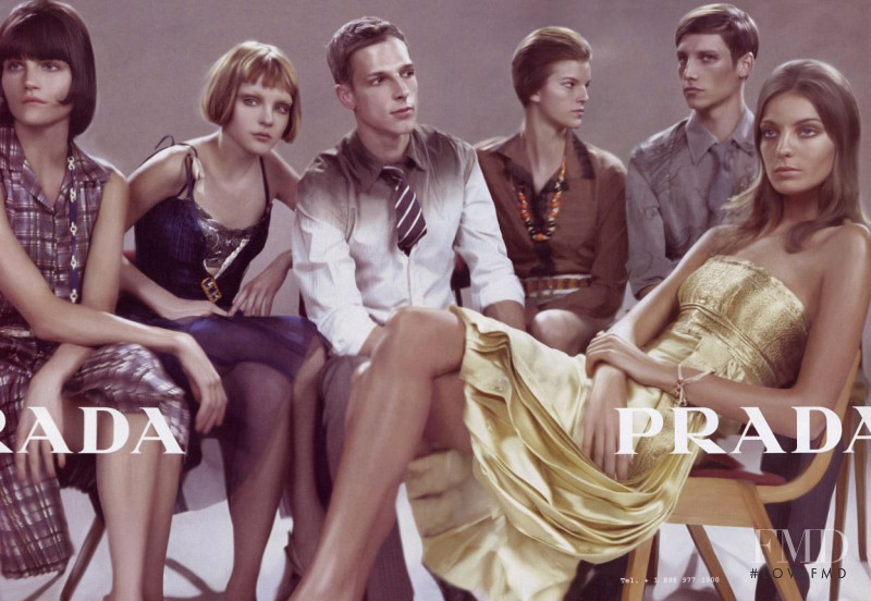 Daria Werbowy featured in  the Prada advertisement for Spring/Summer 2004