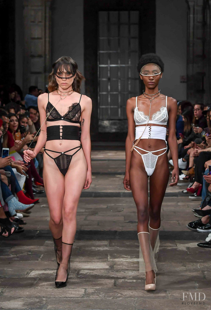 Daniella Valdez featured in  the Hua Lingerie fashion show for Spring/Summer 2019