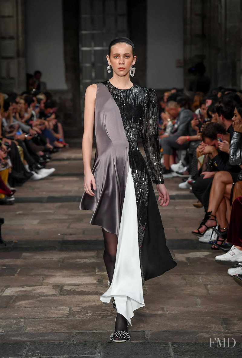 Sarah Cano featured in  the Alfredo Martinez fashion show for Spring/Summer 2019