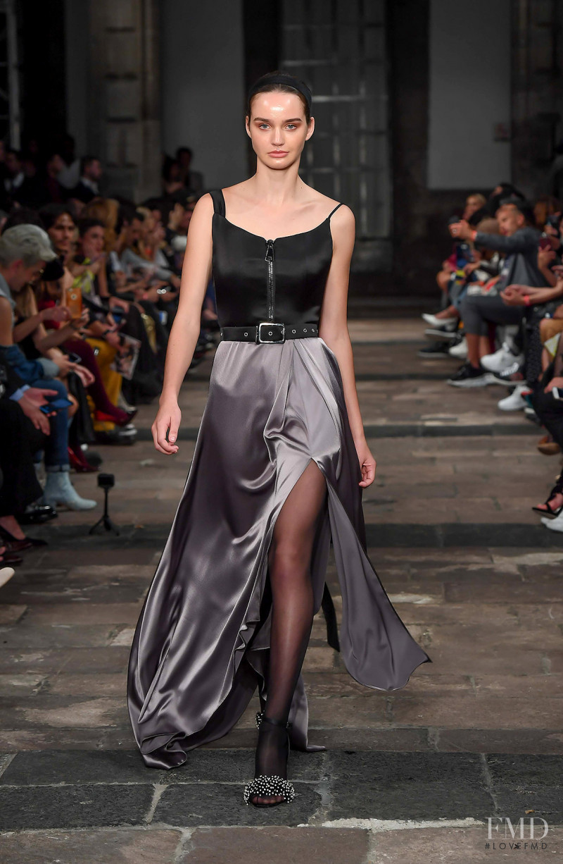 Karla Laviada featured in  the Alfredo Martinez fashion show for Spring/Summer 2019