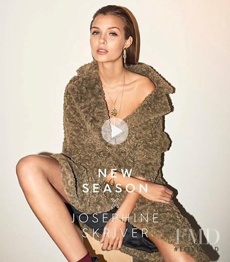 Josephine Skriver featured in  the Pilgrim advertisement for Autumn/Winter 2017