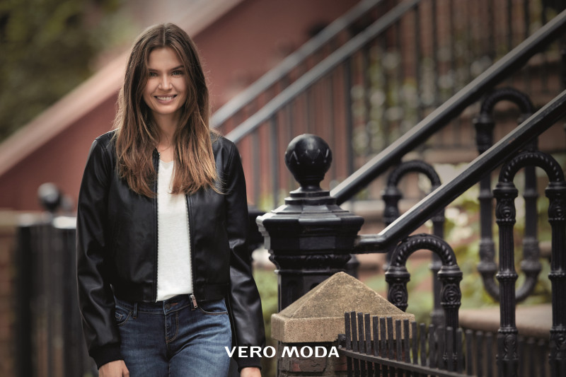 Josephine Skriver featured in  the Vero Moda advertisement for Winter 2016