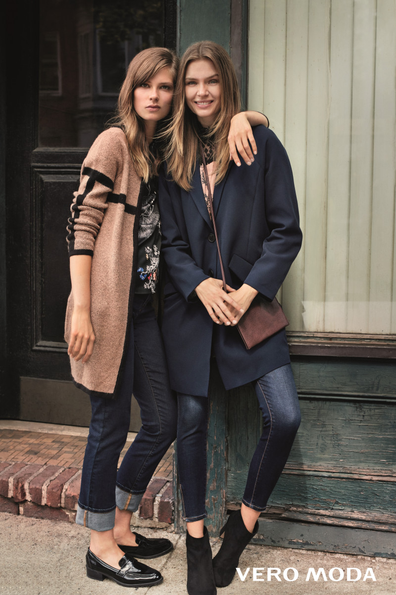 Josephine Skriver featured in  the Vero Moda advertisement for Winter 2016