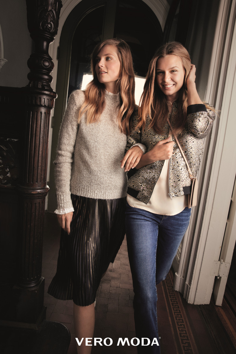 Josephine Skriver featured in  the Vero Moda advertisement for Winter 2016