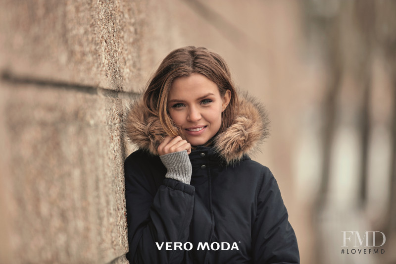 Josephine Skriver featured in  the Vero Moda advertisement for Fall 2016