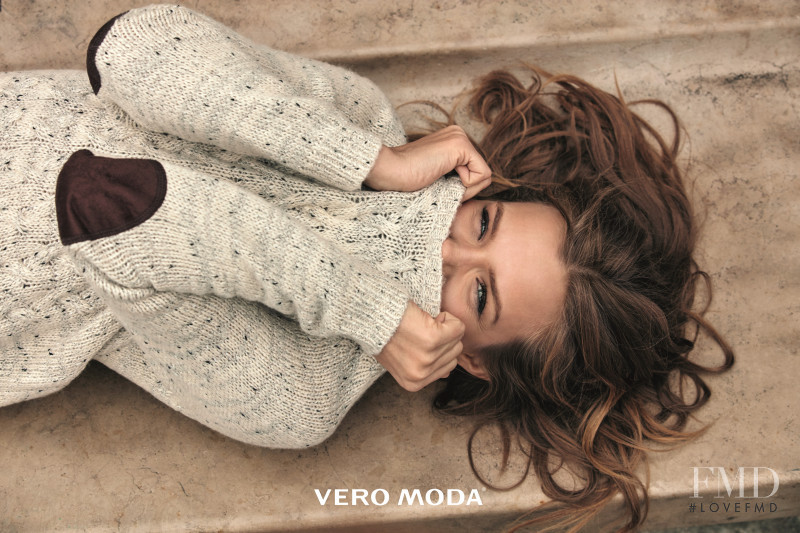 Josephine Skriver featured in  the Vero Moda advertisement for Fall 2016