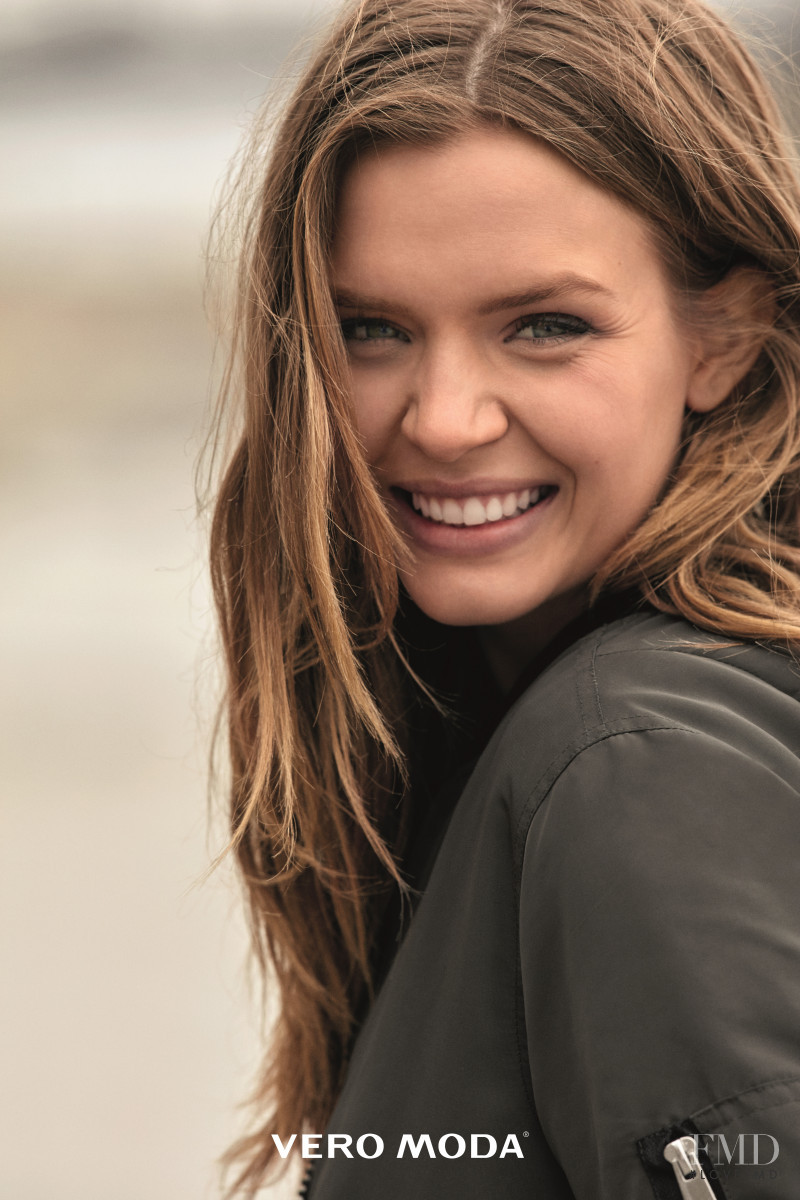 Josephine Skriver featured in  the Vero Moda advertisement for Fall 2016