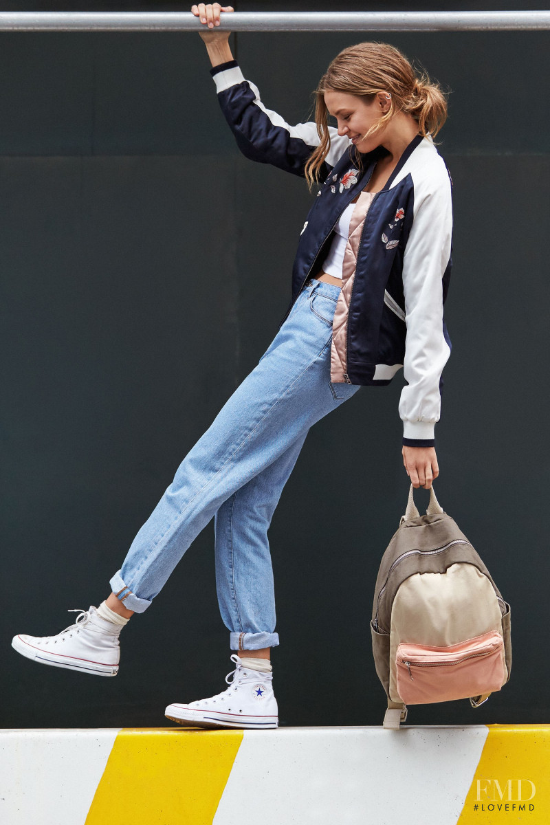 Josephine Skriver featured in  the Urban Outfitters Nice + Simple lookbook for Pre-Fall 2016