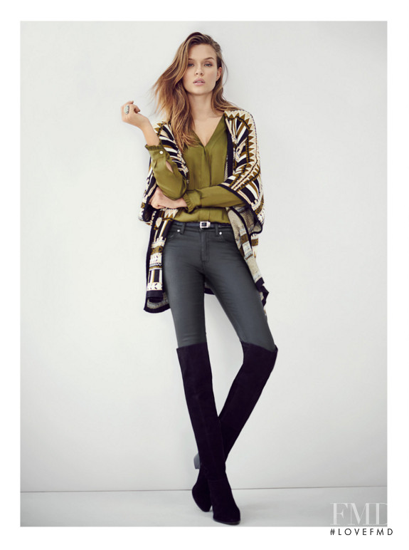 Josephine Skriver featured in  the H&M catalogue for Autumn/Winter 2015