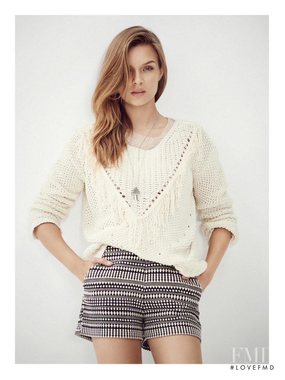 Josephine Skriver featured in  the H&M catalogue for Autumn/Winter 2015