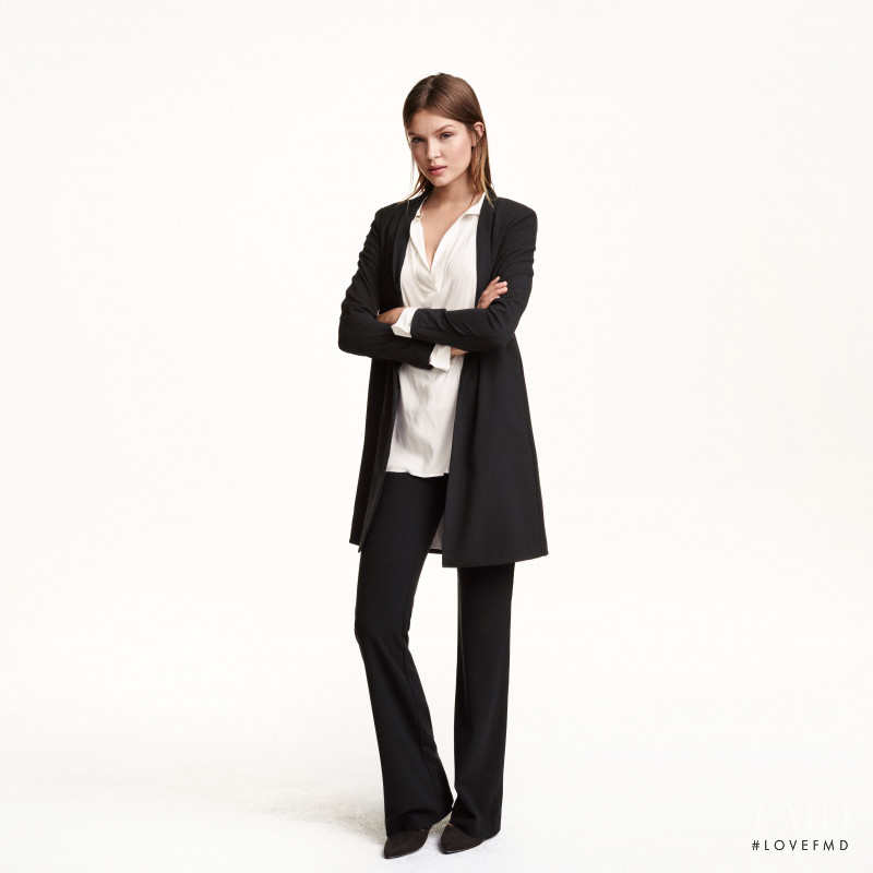 Josephine Skriver featured in  the H&M catalogue for Autumn/Winter 2015