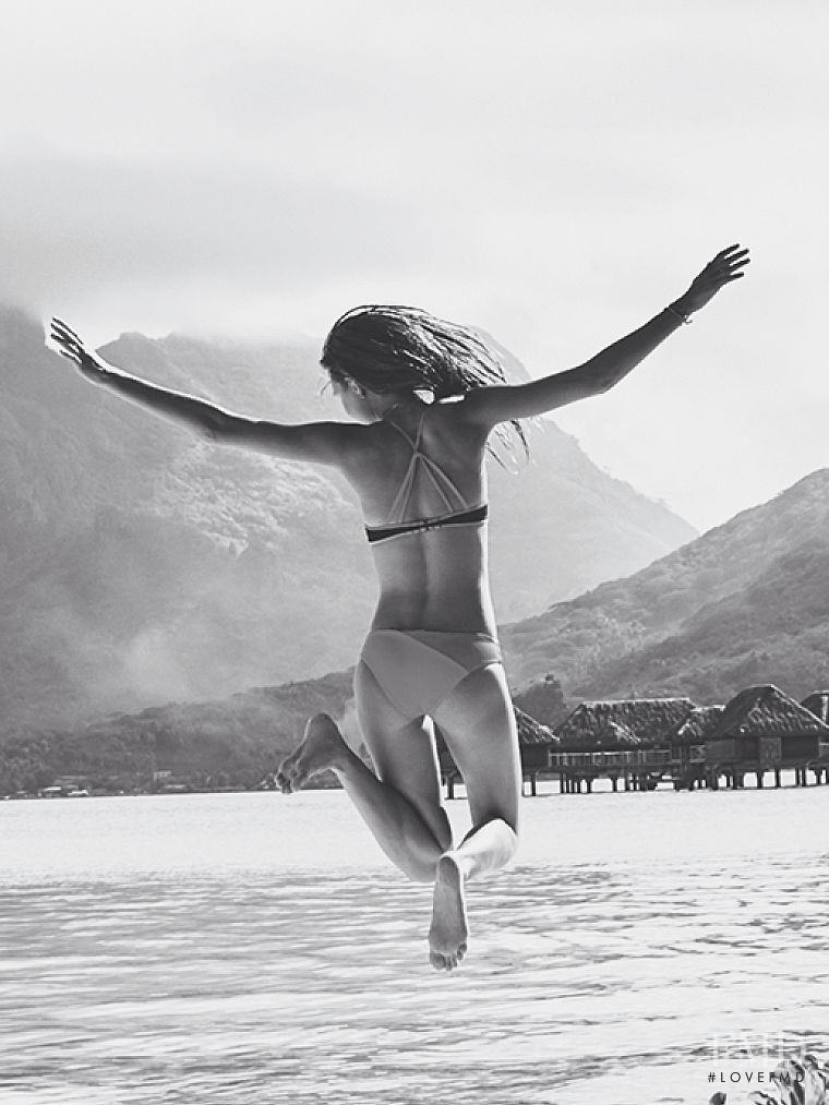 Josephine Skriver featured in  the Victoria\'s Secret Swim catalogue for Autumn/Winter 2015