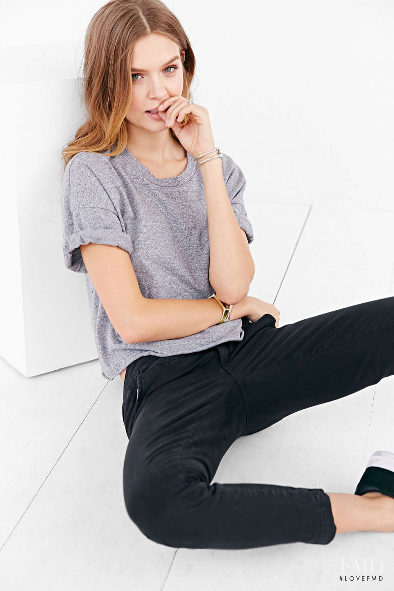 Josephine Skriver featured in  the Urban Outfitters catalogue for Spring/Summer 2015