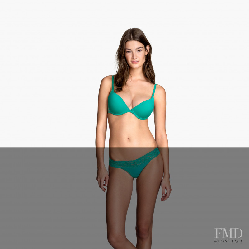 Ophélie Guillermand featured in  the H&M Lingerie catalogue for Spring/Summer 2015