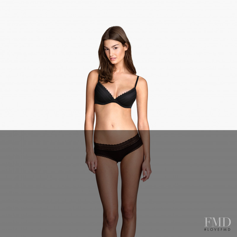 Ophélie Guillermand featured in  the H&M Lingerie catalogue for Spring/Summer 2015