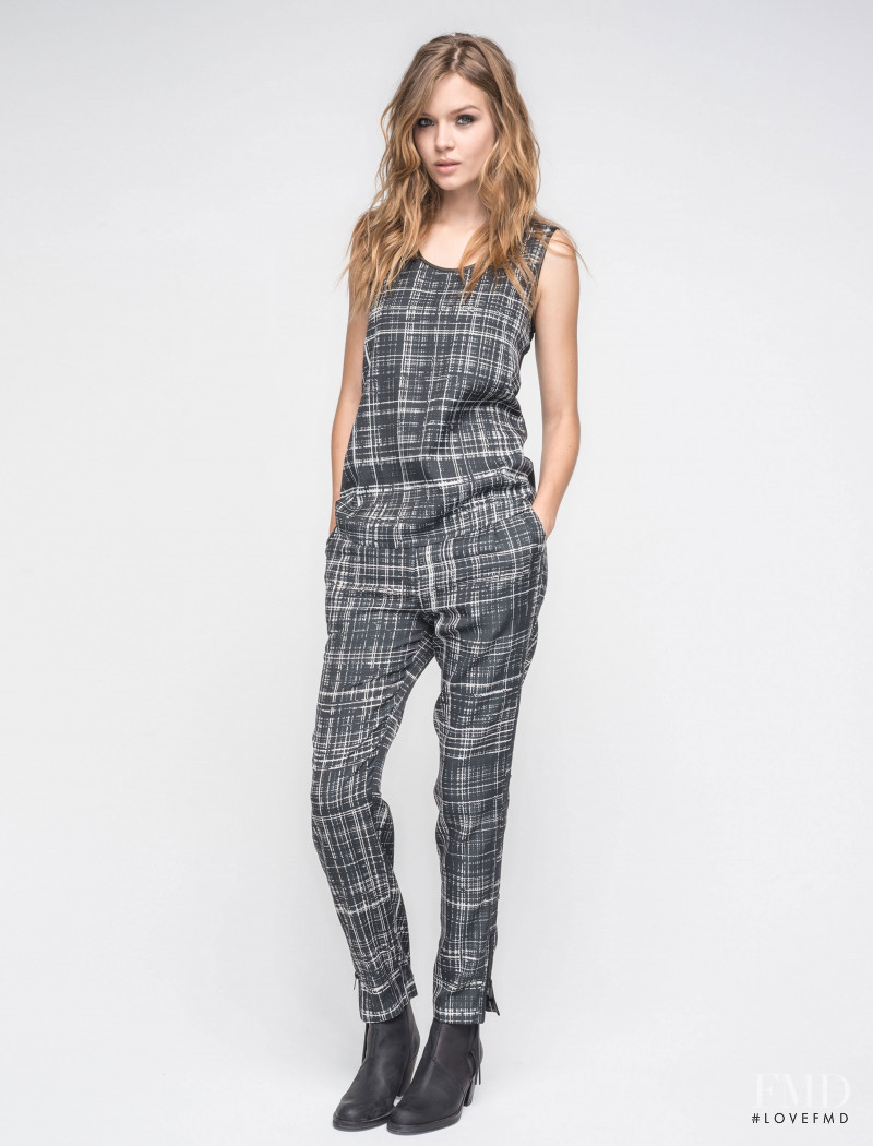Josephine Skriver featured in  the Andrew Marc catalogue for Autumn/Winter 2014